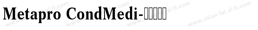 Metapro CondMedi字体转换